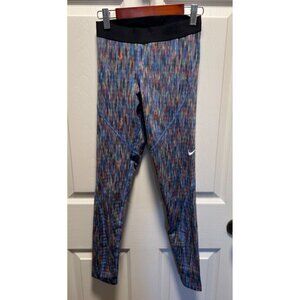 Nike | Pro Hyperwarm Rainbow Static‎ Active Training Tights 831931-478 Sz XS